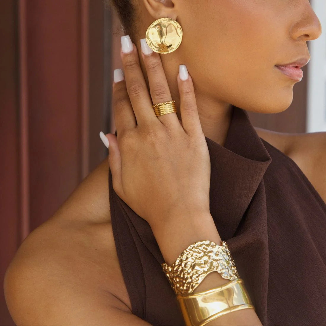 Aubrey Twist Ring - Gold