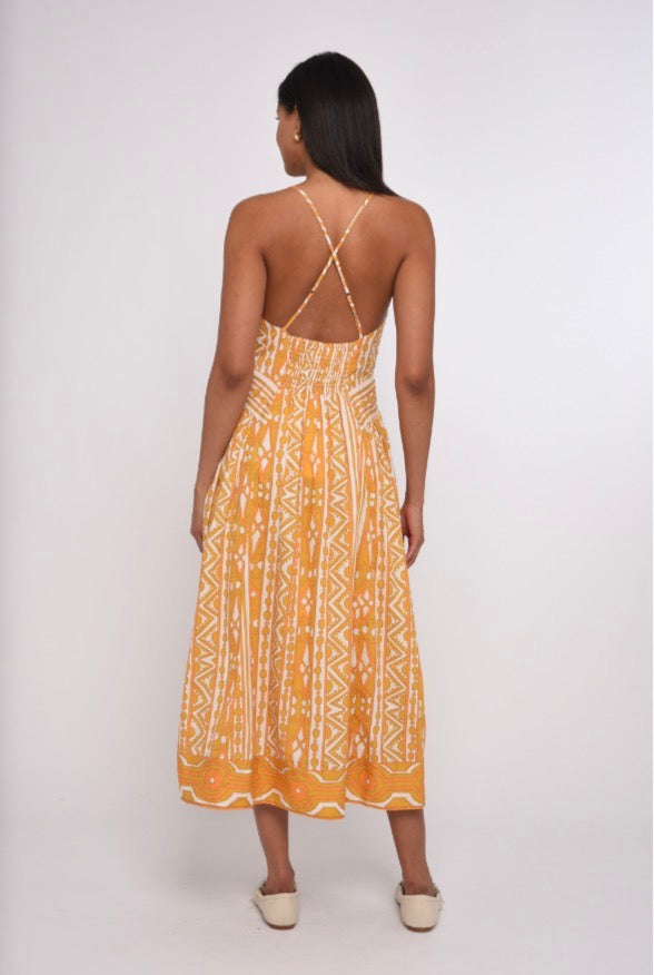 Fiorella Bowen Deco Maxi Dress