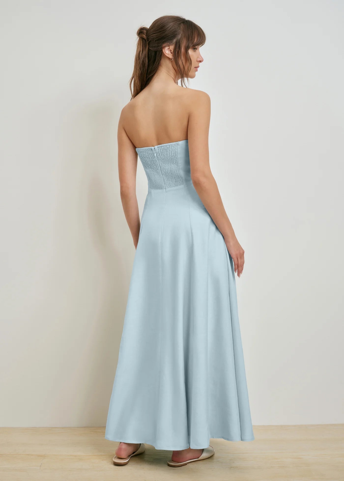 The Favorite Linen Aqua Dress