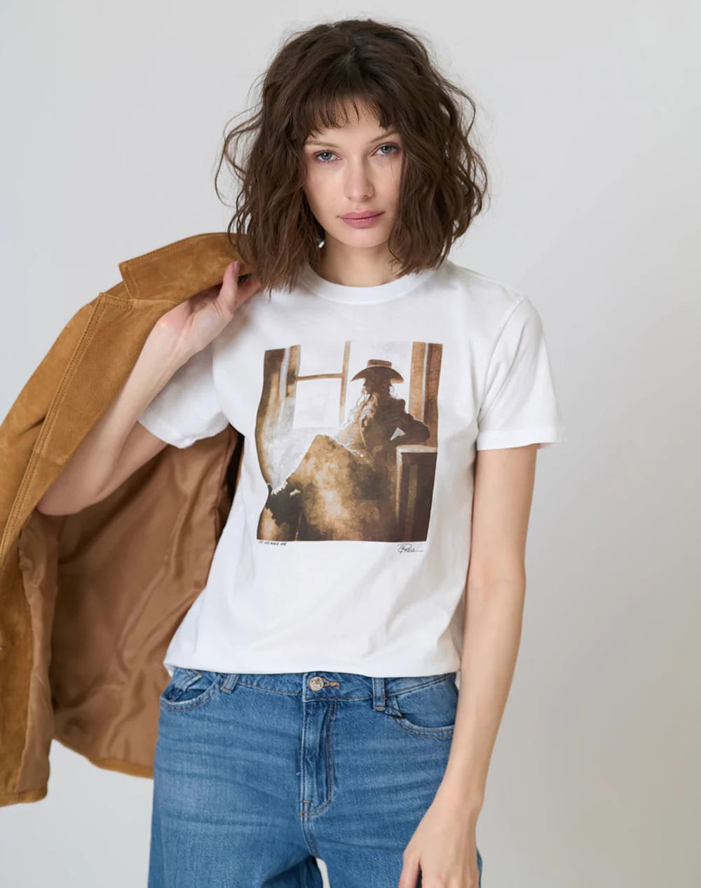 Mushie Tee White