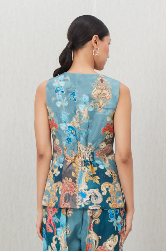 Soline Round Neck Waist Coat