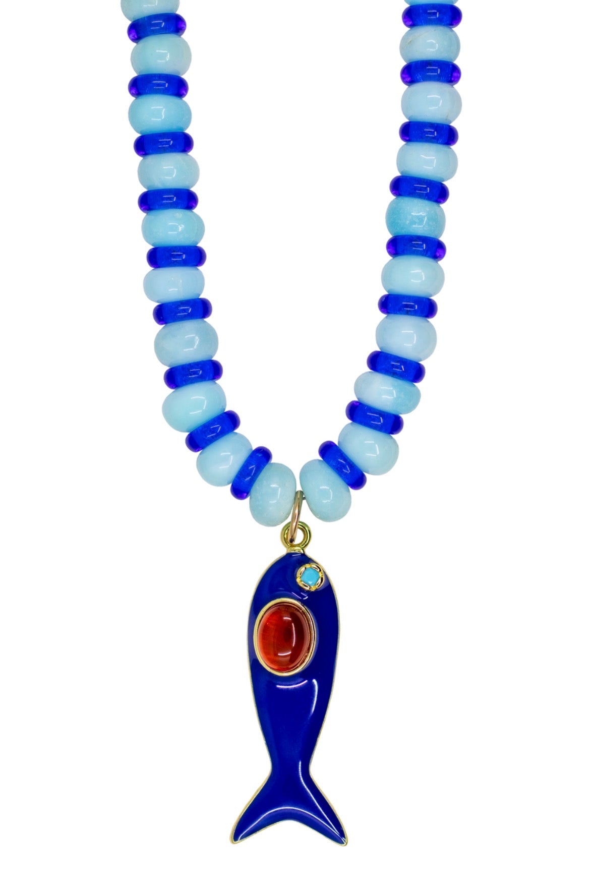 Striped Fish Necklace