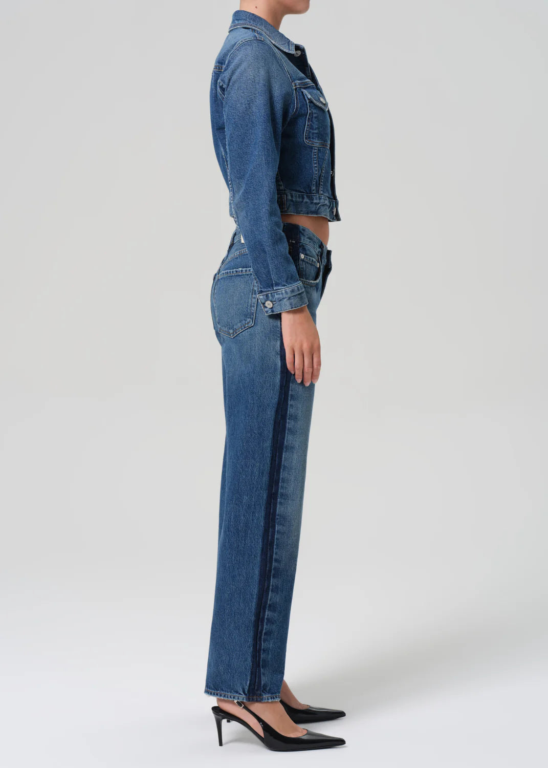 Lindz Easy Straight Tuxedo Stripe