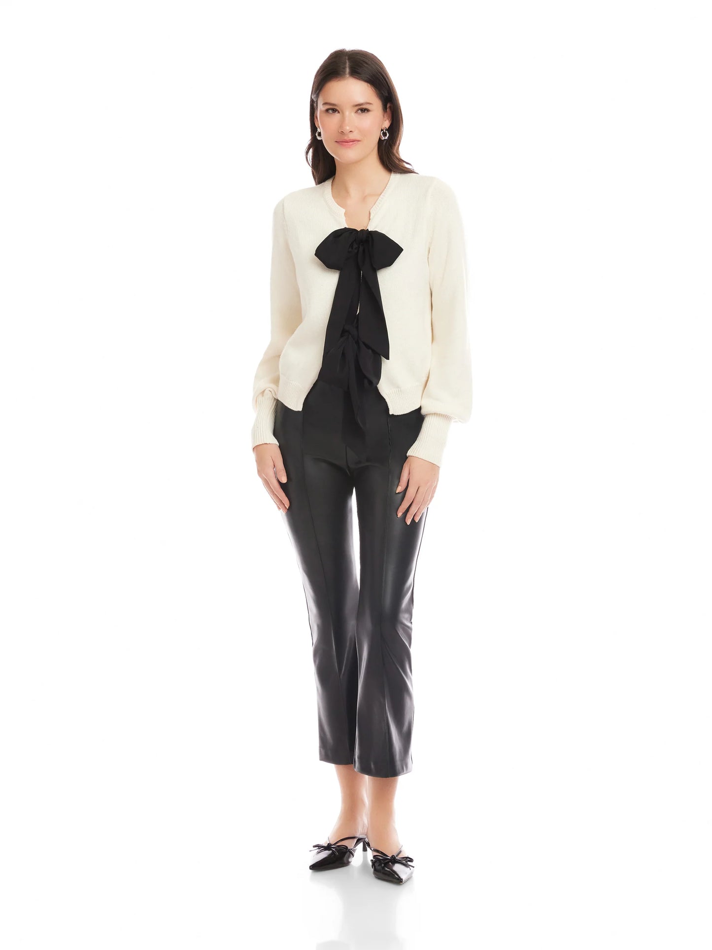 Dena Ribbon Tie Sweater