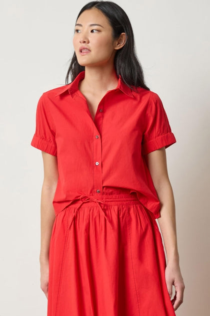 Elastic cuff button down