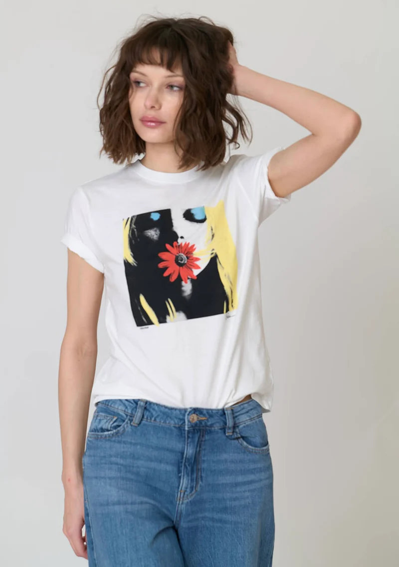 Mushie Tee White