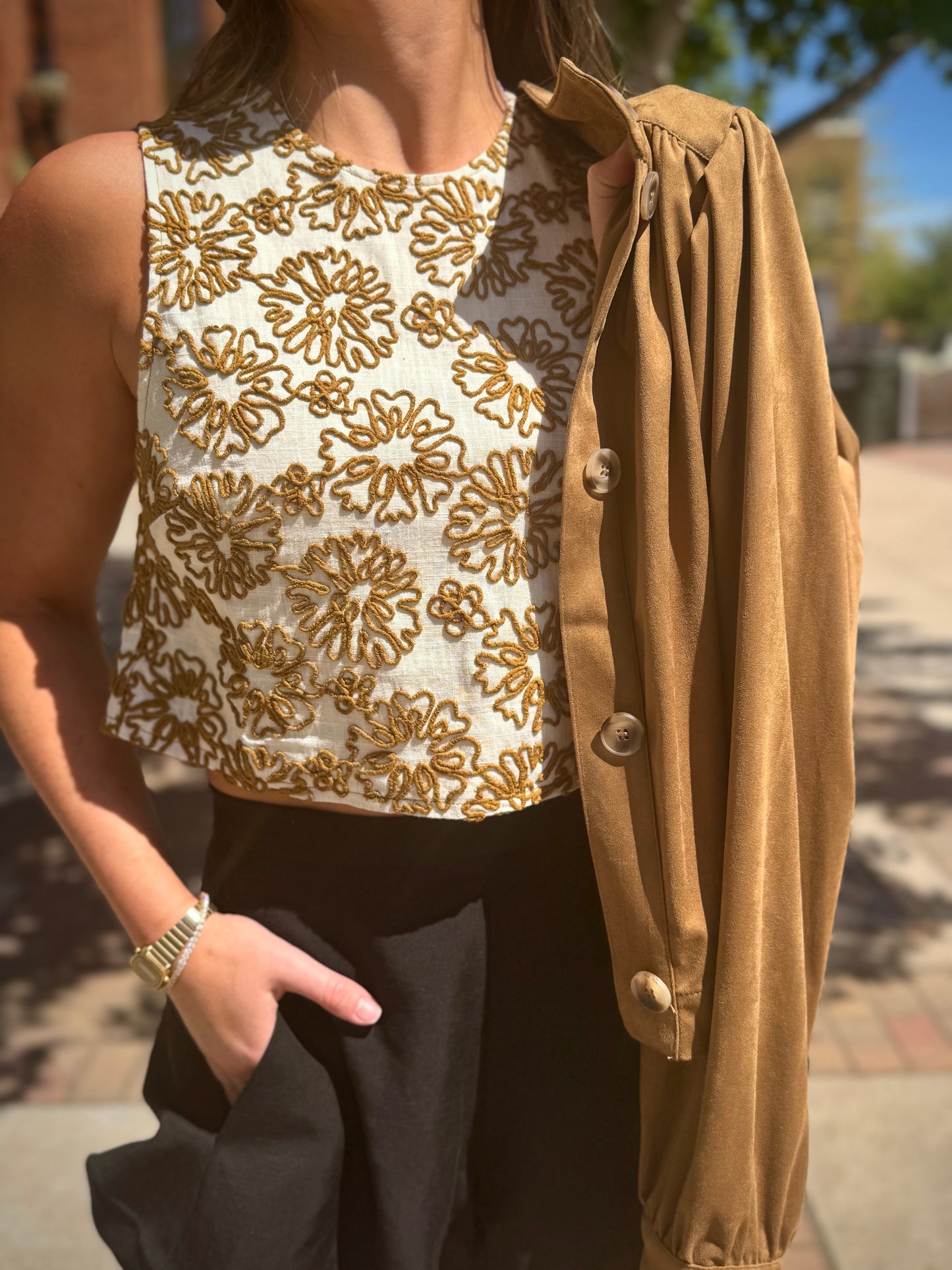 Charlotte Suede Jacket