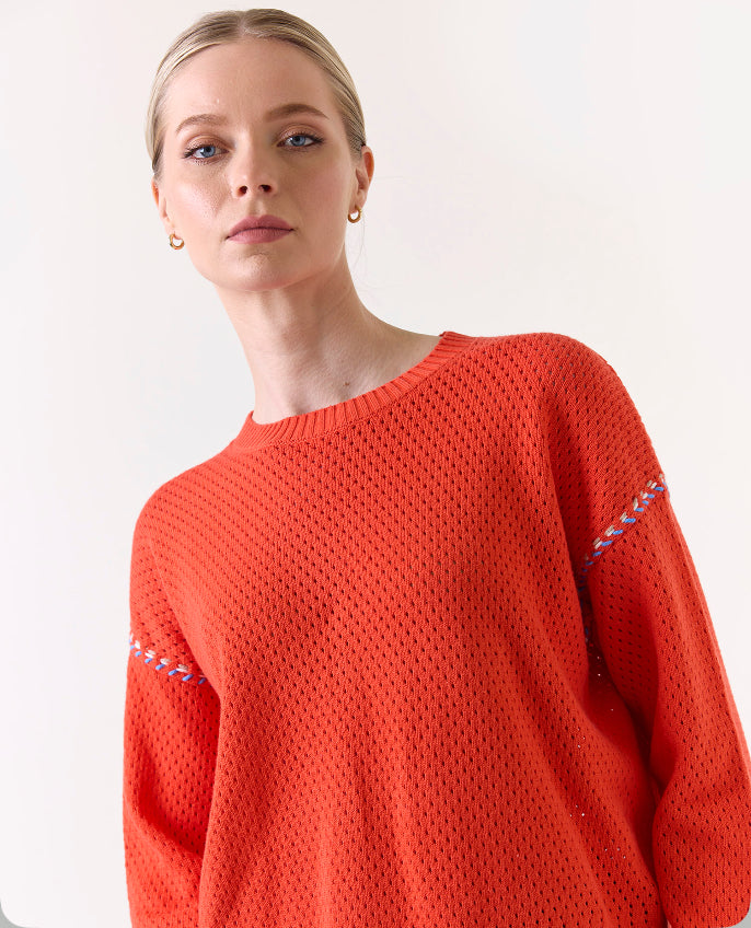 Selene Stitch Crew Sweater