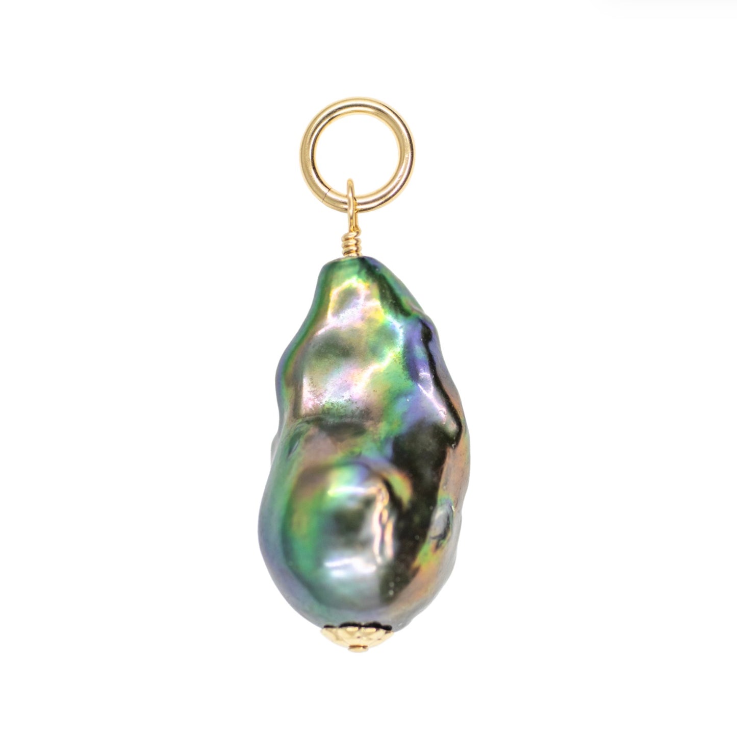 Peacock Green Baroque Pearl