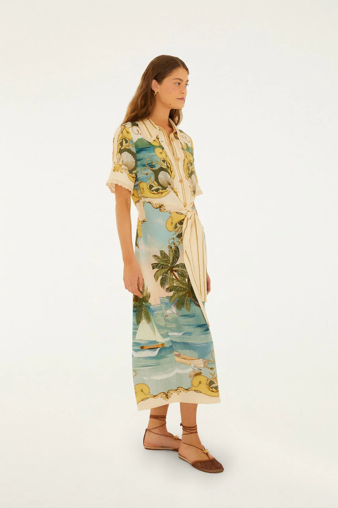 Royal Sea Multi Midi Dress