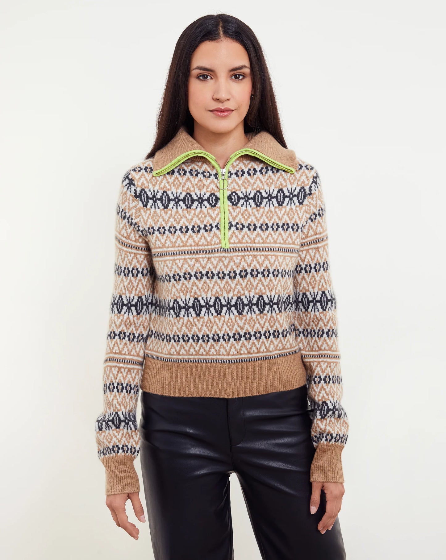Asher Fairisle 1/4 Zip