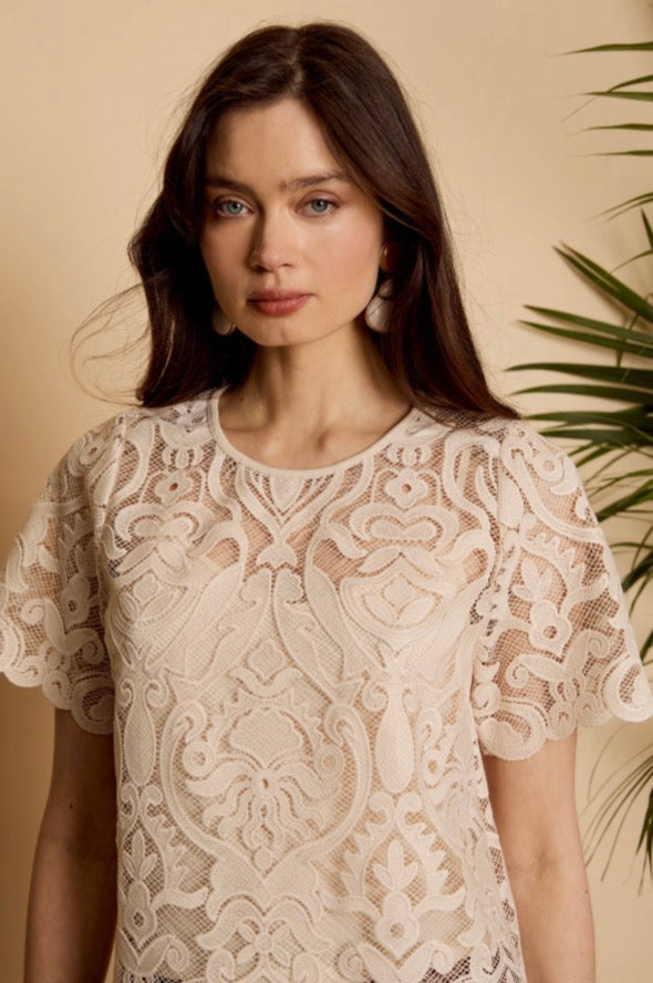 Natural Carmen Top