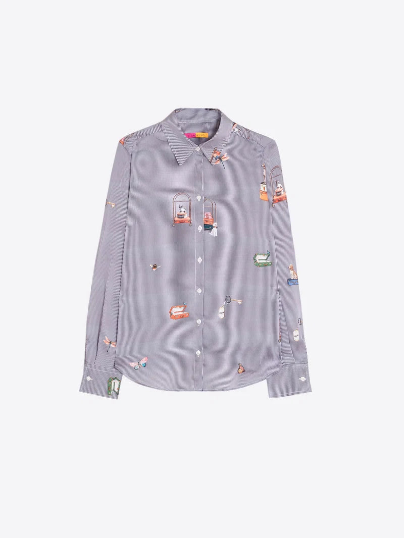 Pinstripe Shirt Hotel Vilagallo