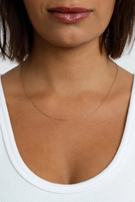 Puffy Initial Charm w Sophie Necklace - L