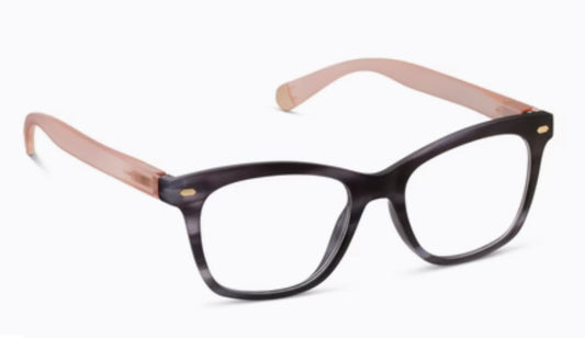 Sinclair Readers - Charcoal Horn/Blush - +1.0