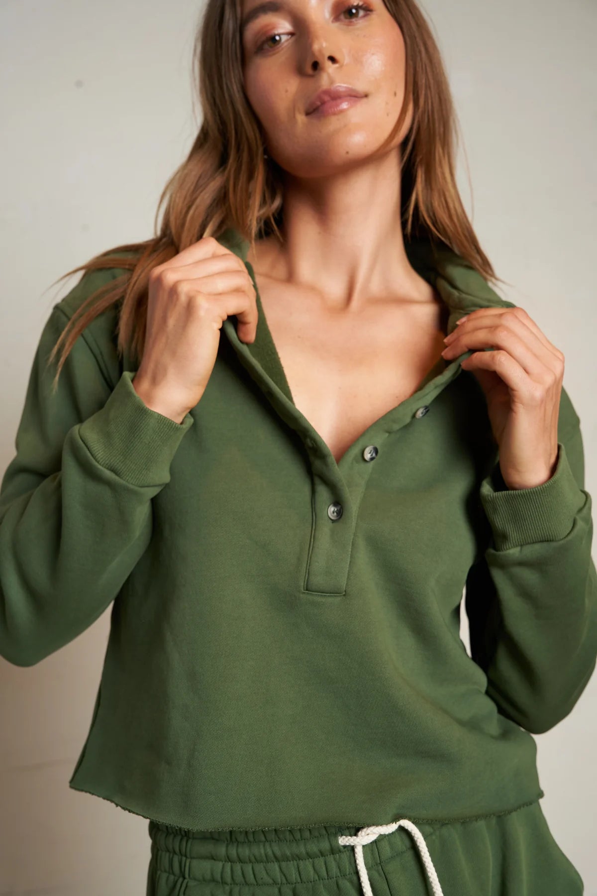 Vinny Heavier Fleece 3/4 Sweatshirt