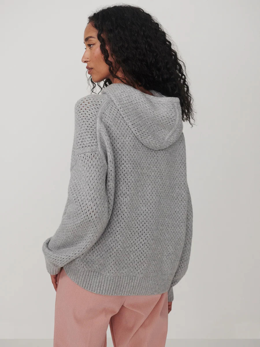 Melchie Relaxed Knit Hoodie