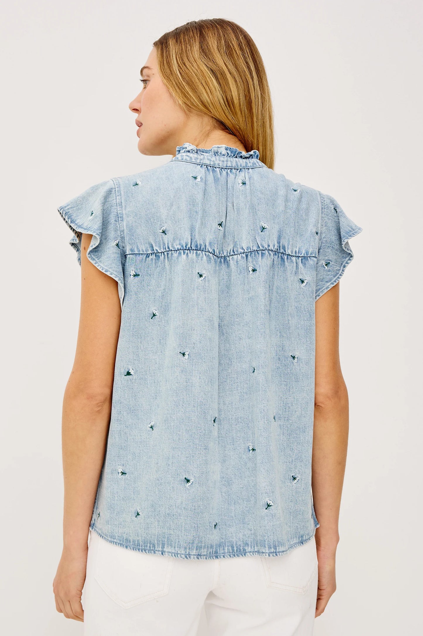 Ruthie Ivory Carnations Top