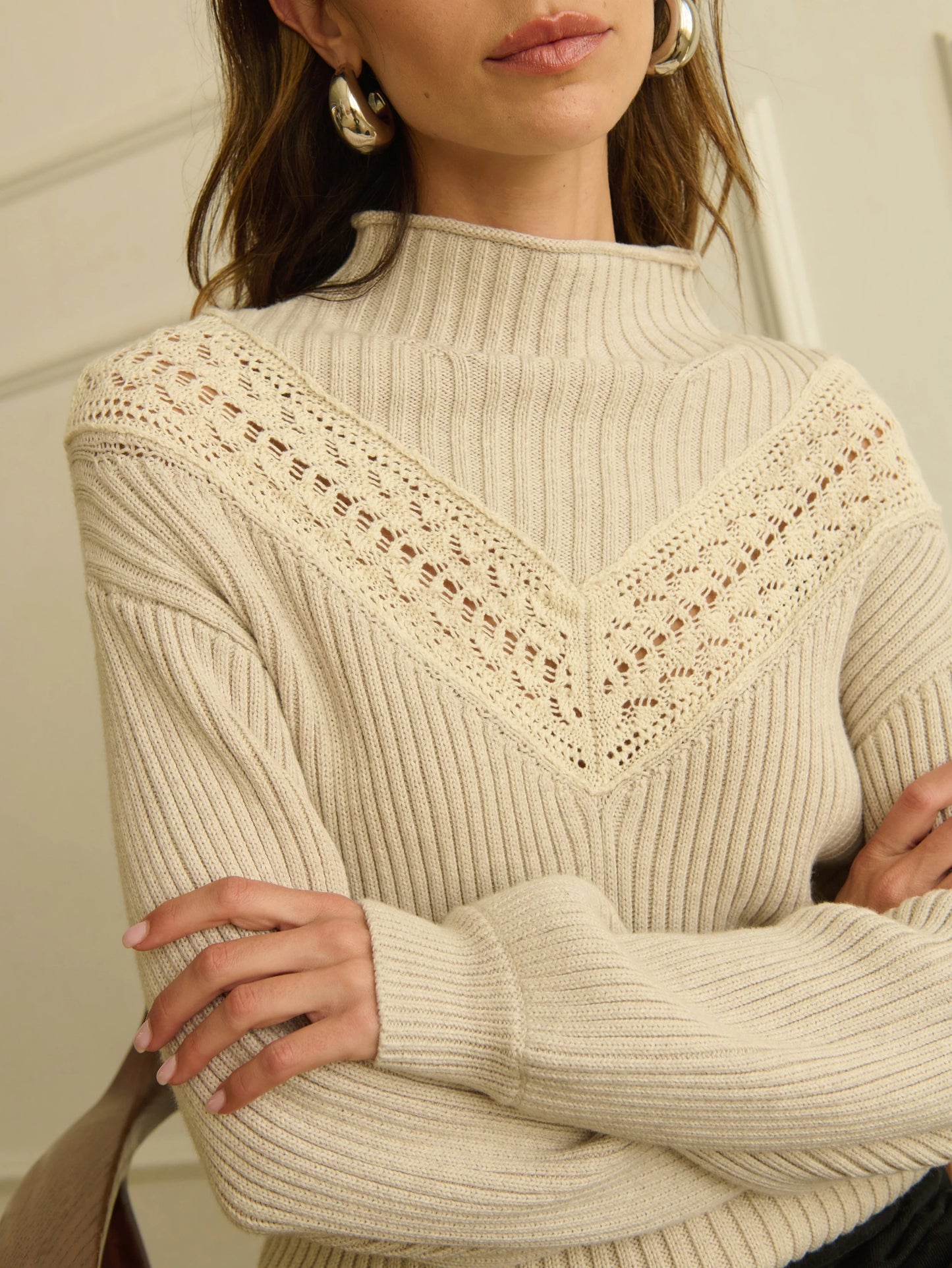 Cassandra Mock Neck Pullover