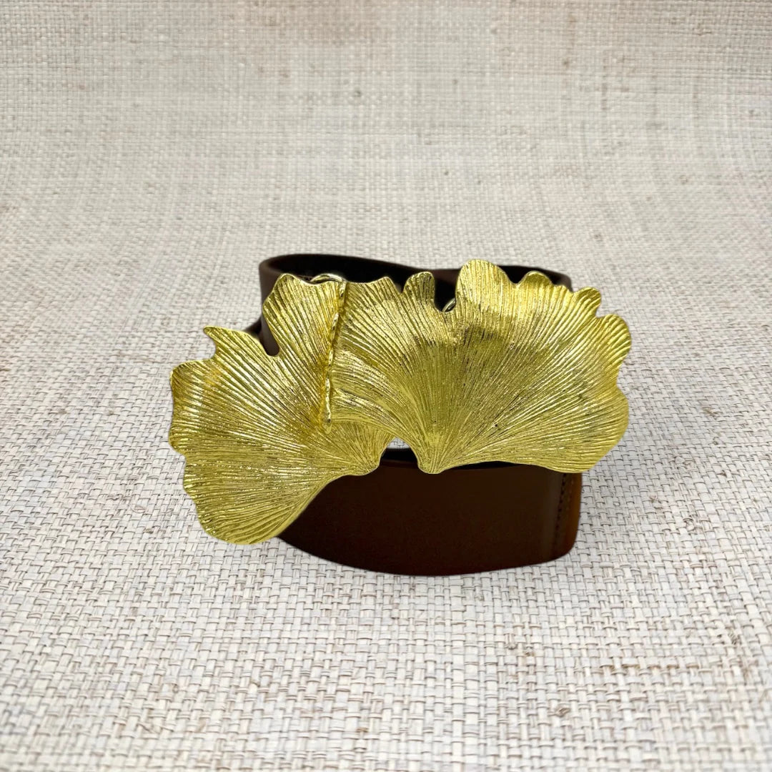 Belt Buckle Ginkgo Leaves