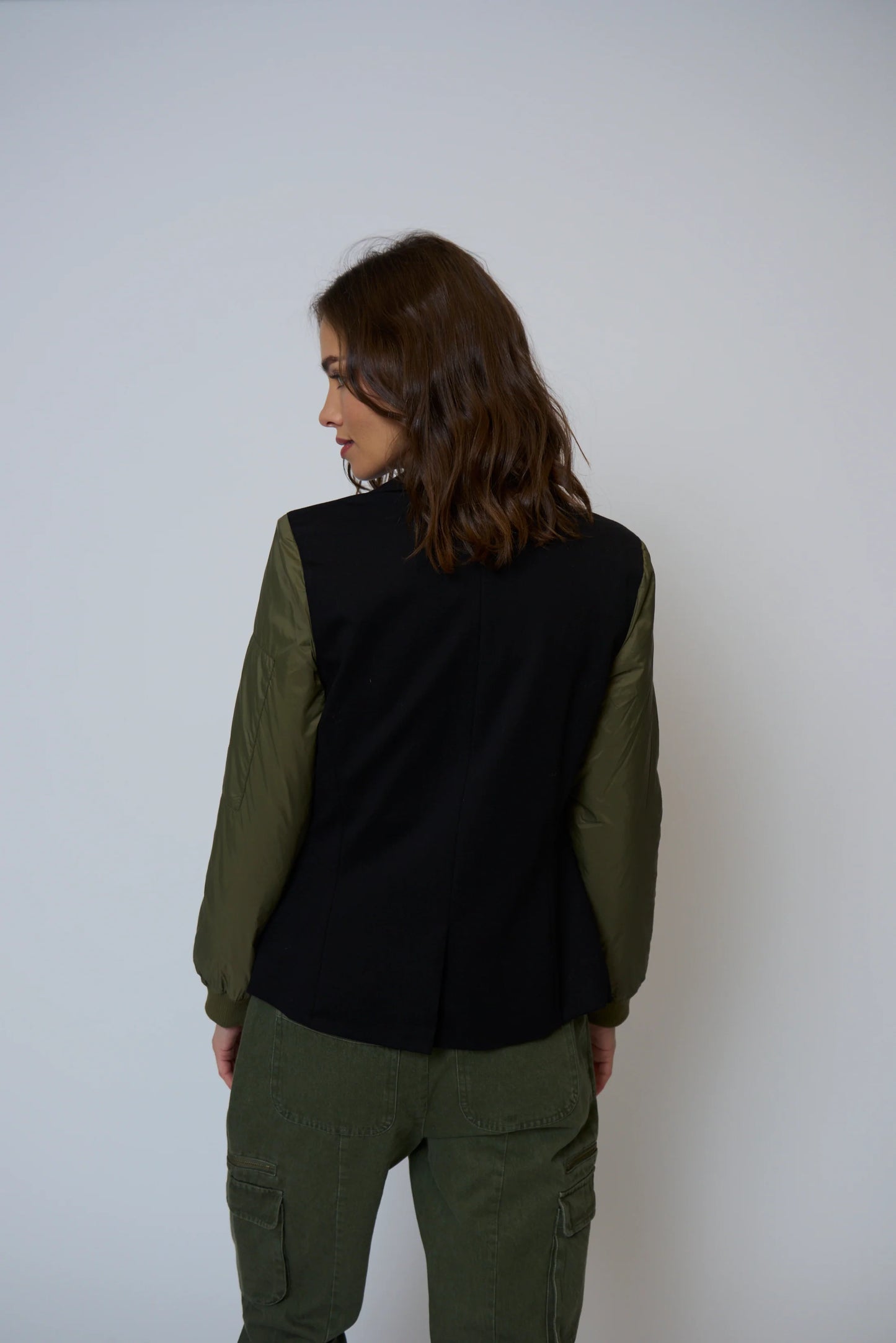 Billie Nylon Sleeve Blazer