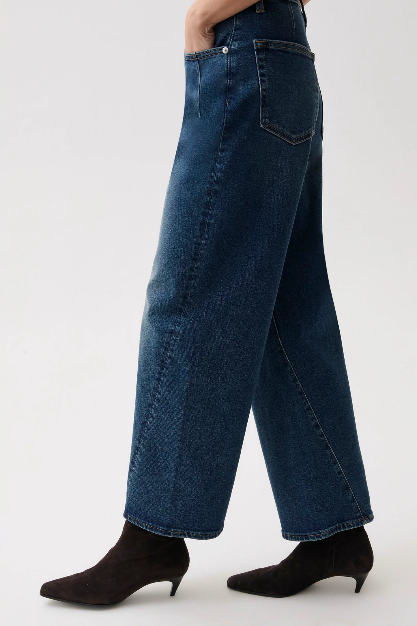 Kyra Ankle High Rise Bowed Wide Ankle