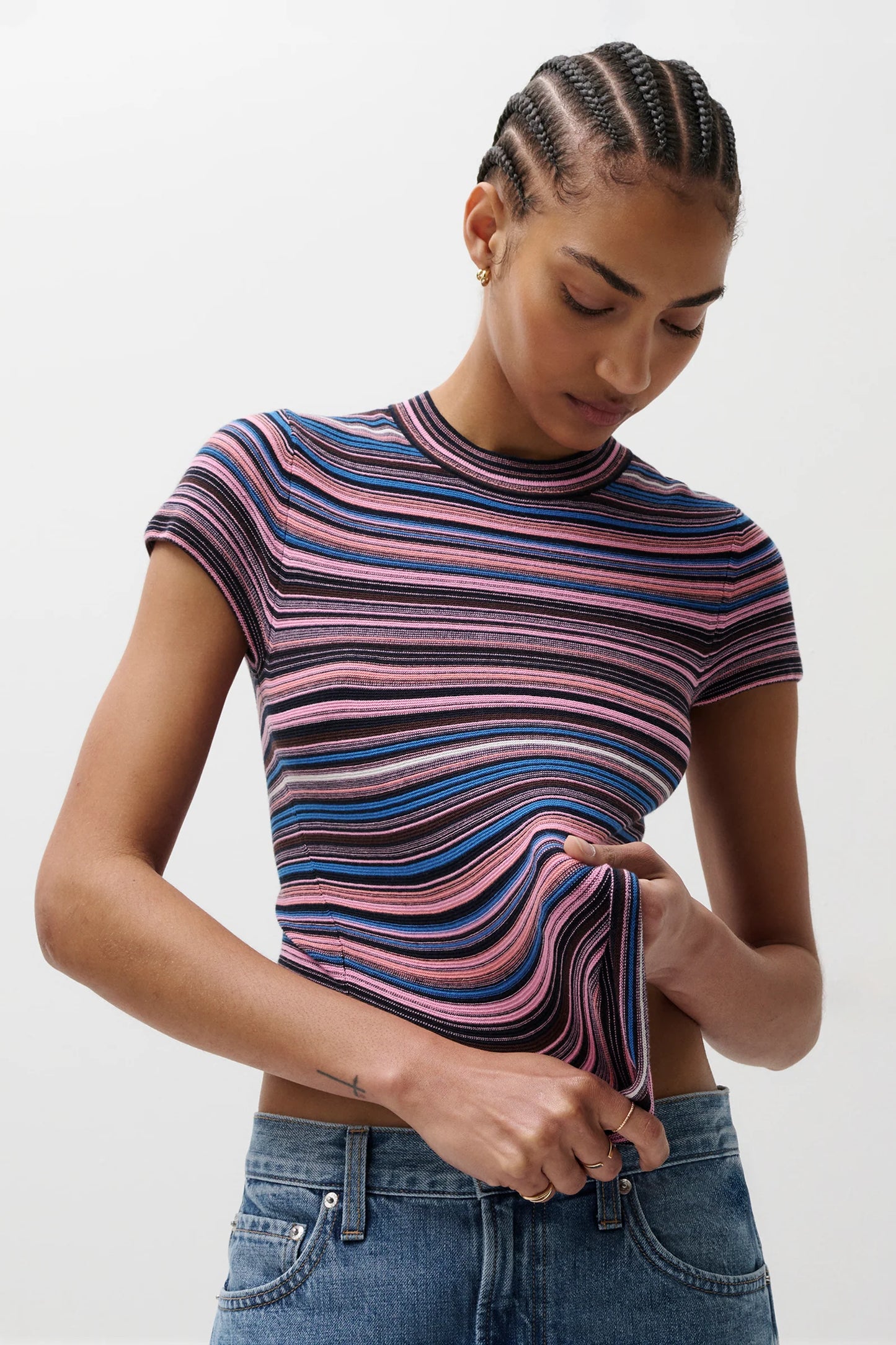 Selene Short Sleeve Sweater Tee