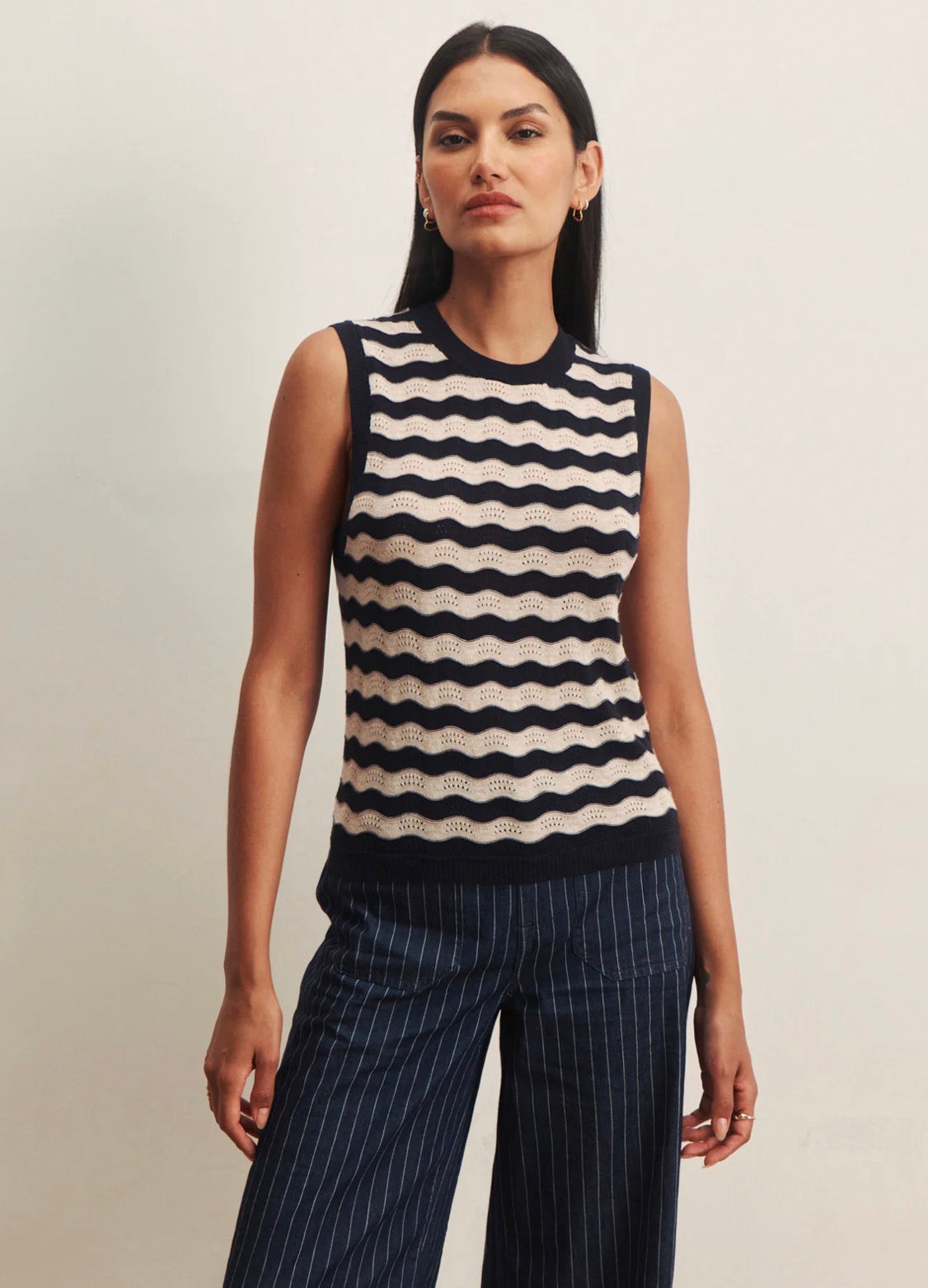 Everyday Chevron Knit Shell