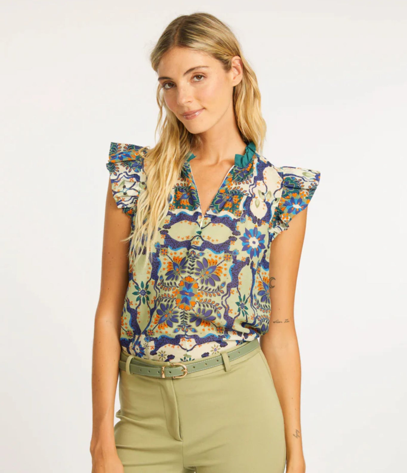 Filippa Wildcat Tapestry Top