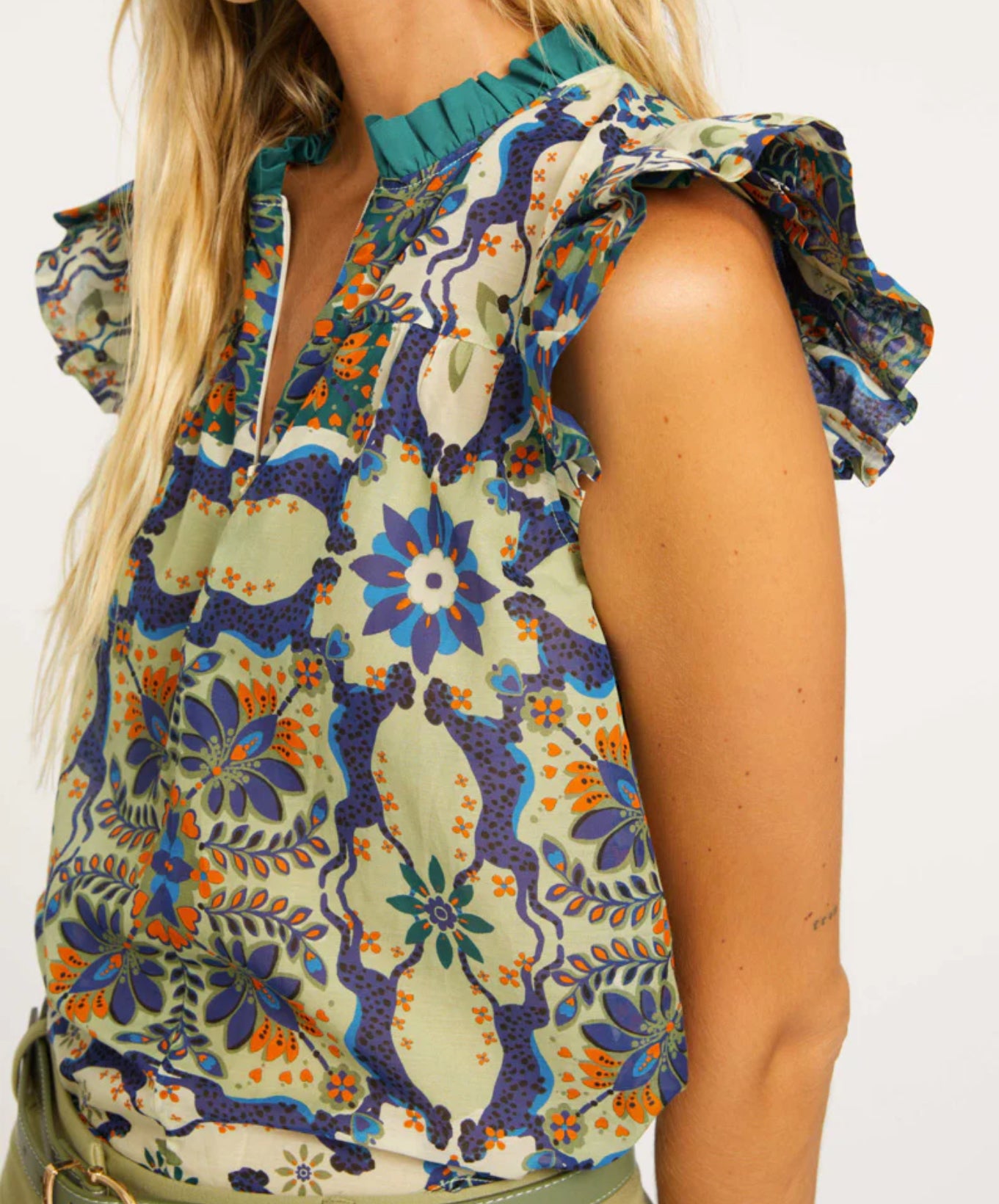 Filippa Wildcat Tapestry Top