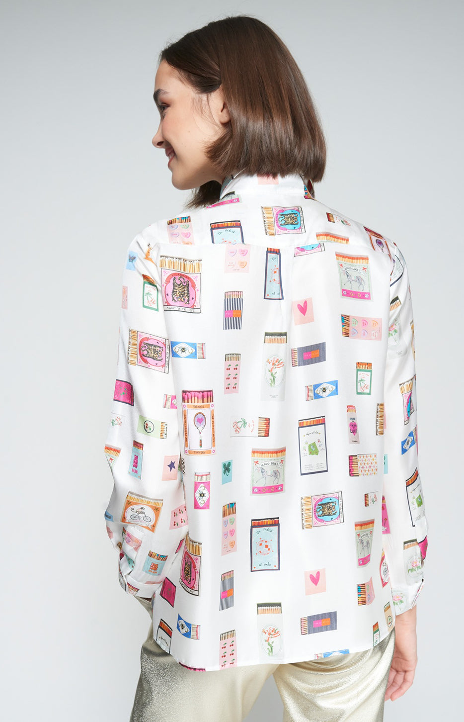 Tea Graphic Blouse