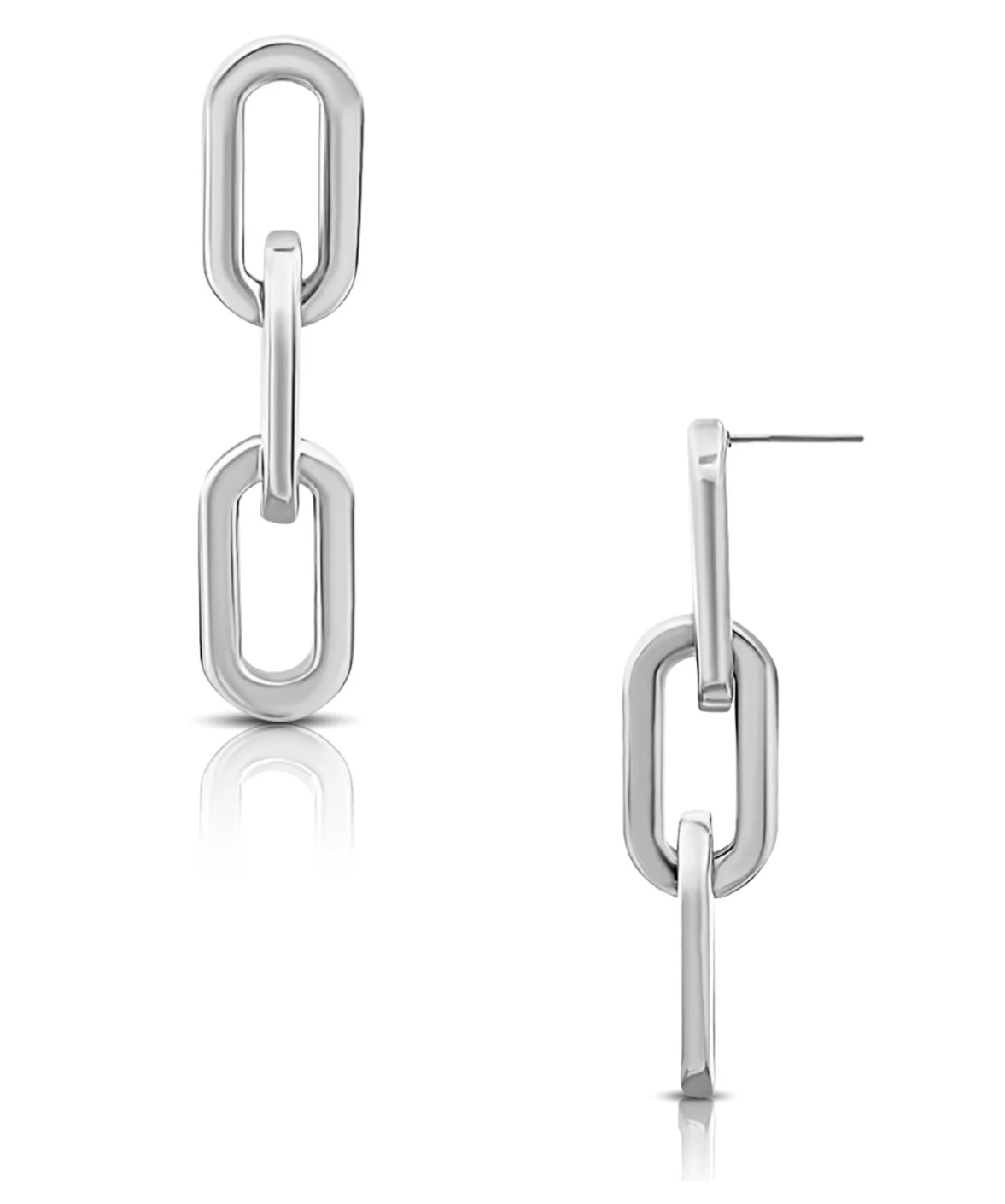 Gage oversized link earring gold