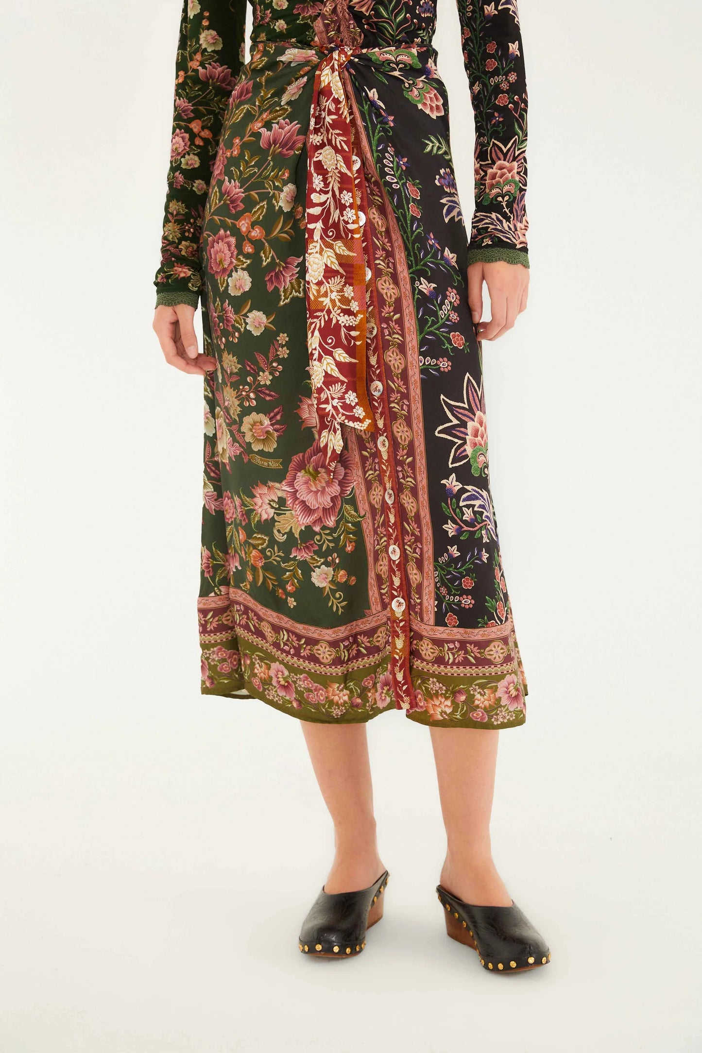 Mix Midi Skirt