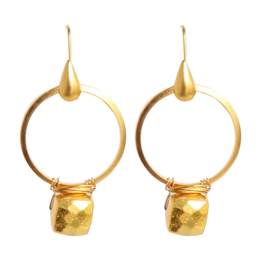 Satchel earrings - Gold