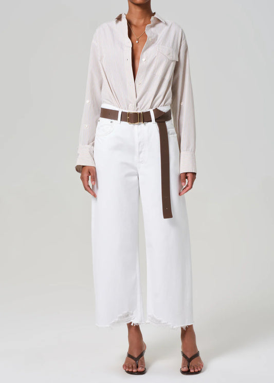ayla raw hem crop in harlow