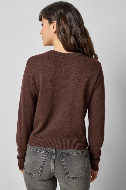 V-Neck Sparkle Cardigan