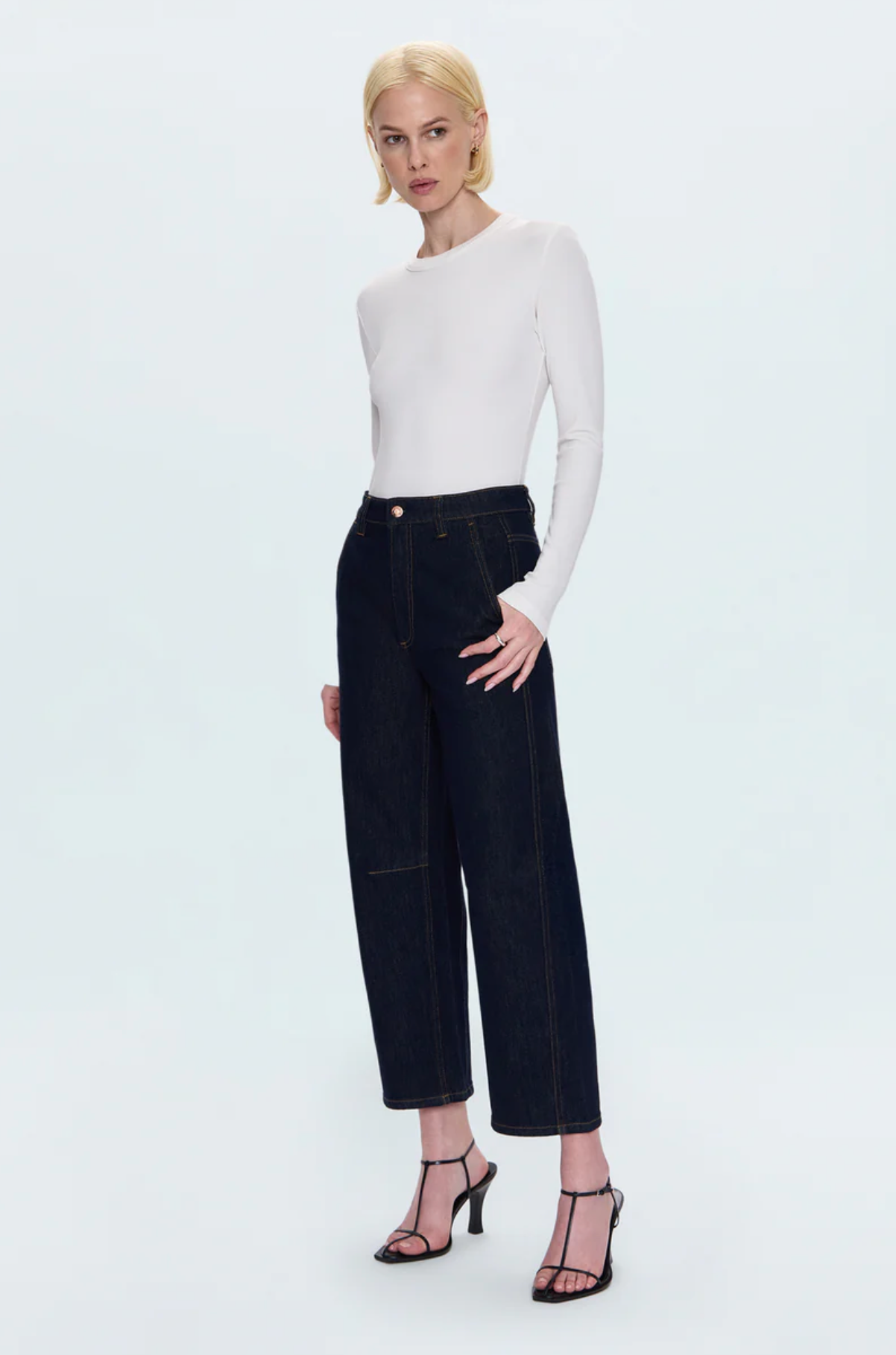 Beau Seamed Crescent Jean