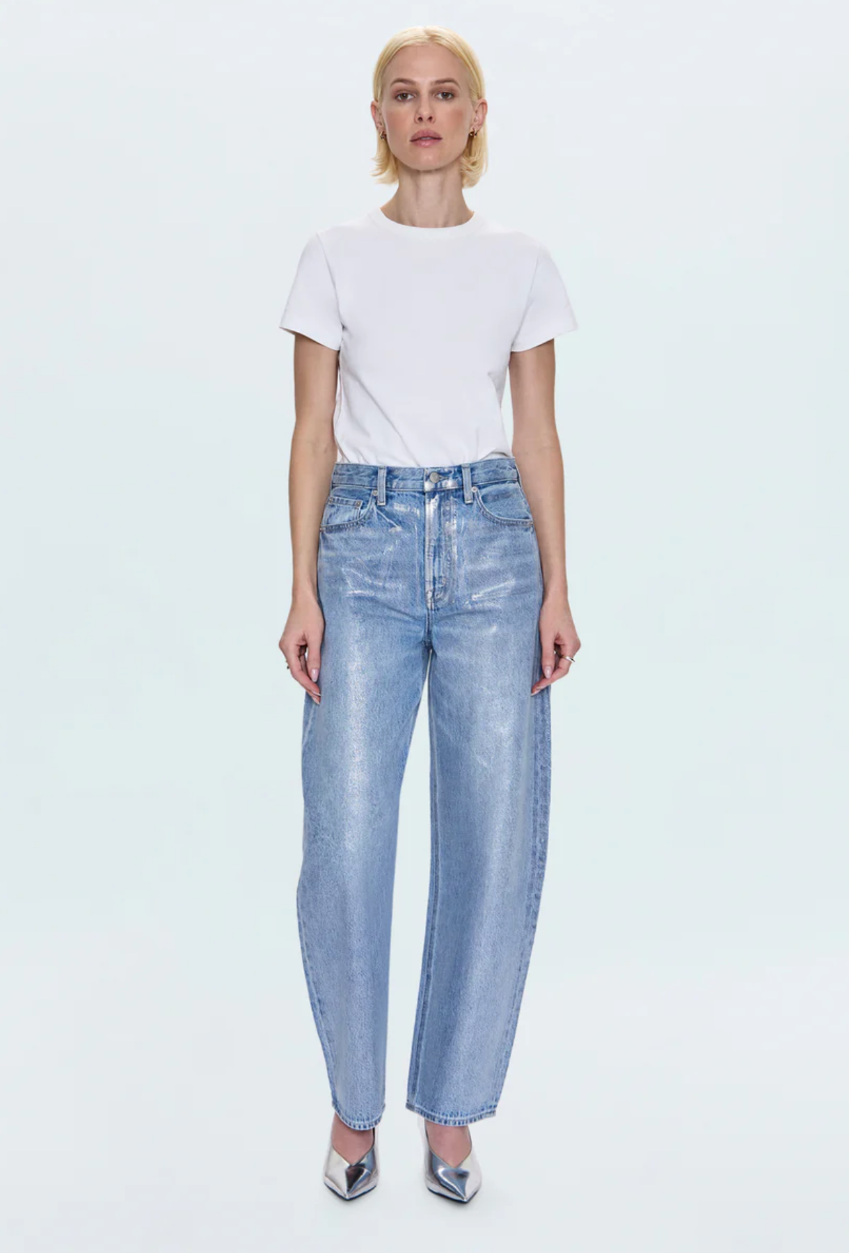 Wes High Rise Barrel Jean
