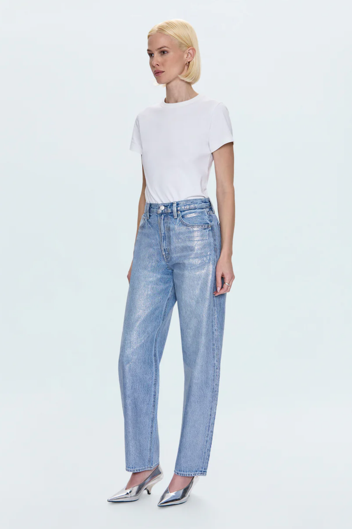 Wes High Rise Barrel Jean