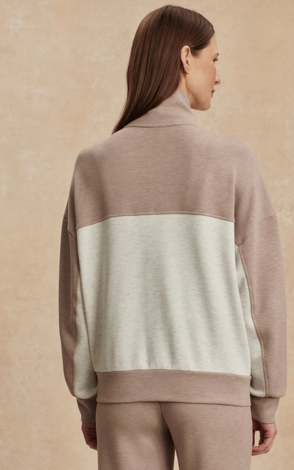 Garcia 2 Tone Zip Through Sweat