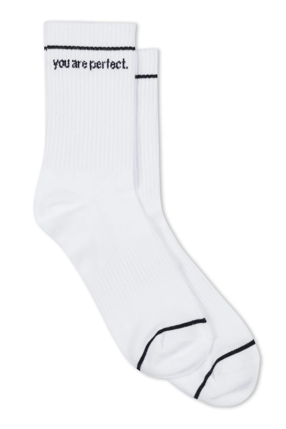 You Are Perfect Sock- white