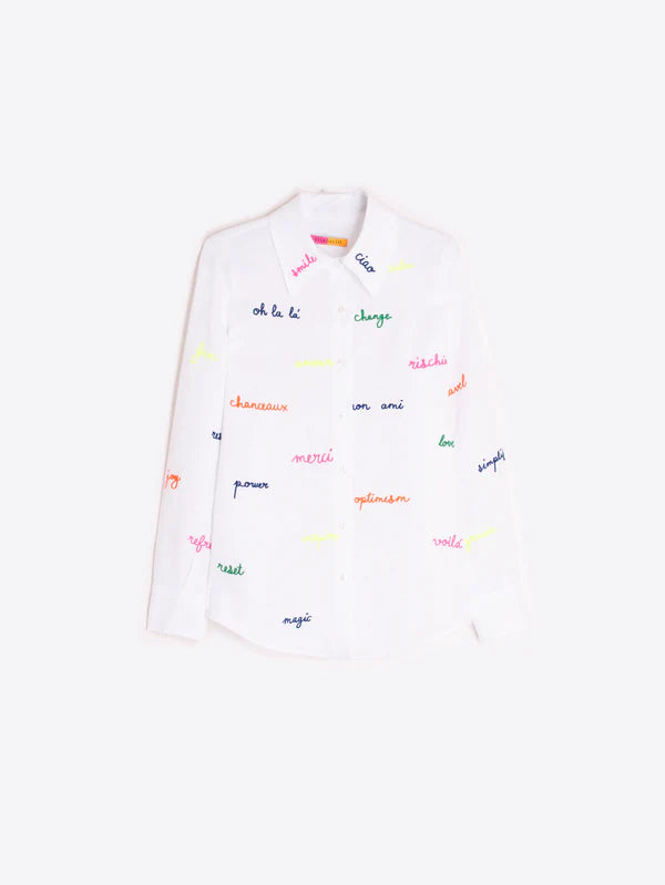 Button Down with Embroidery