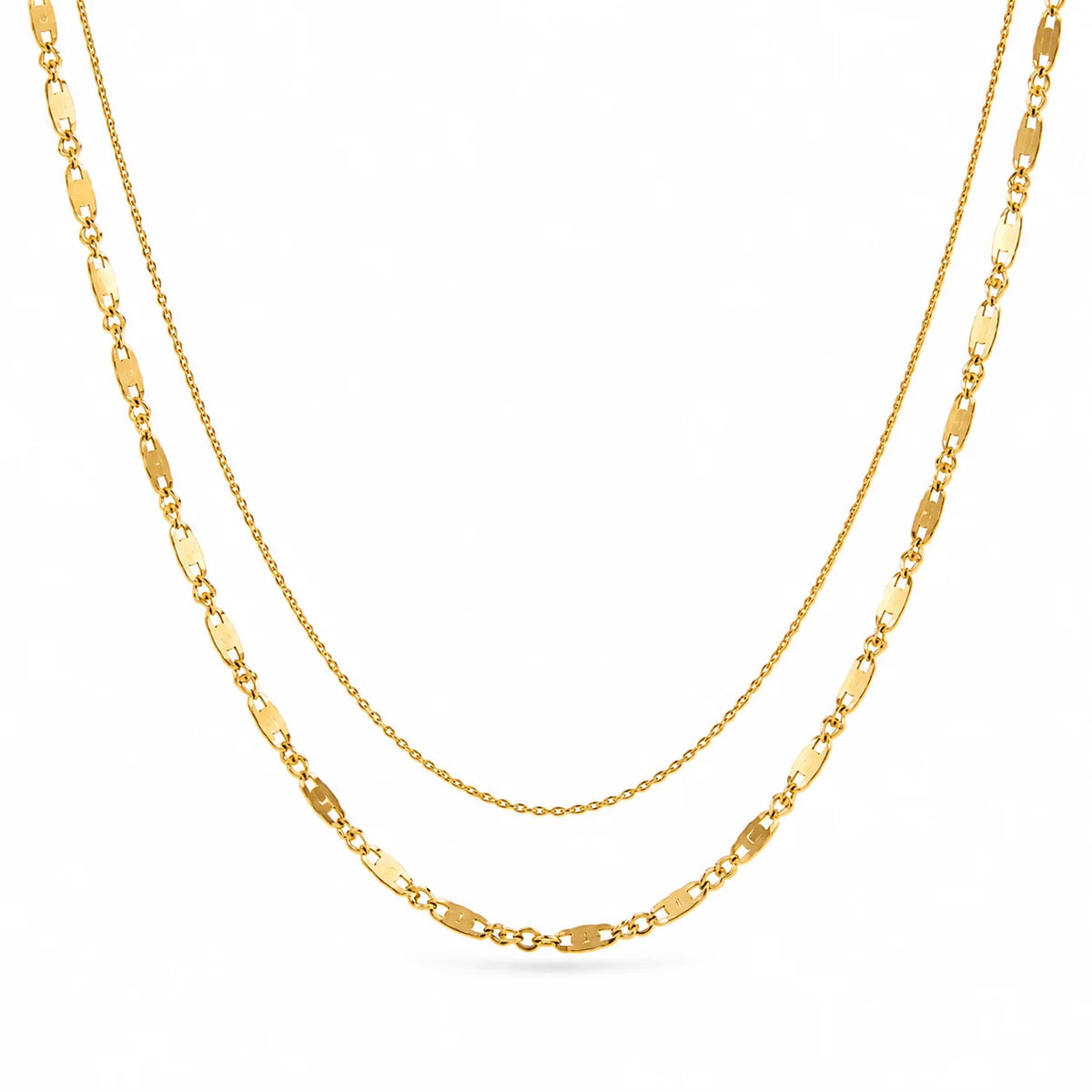 Dora Double Chain Necklace