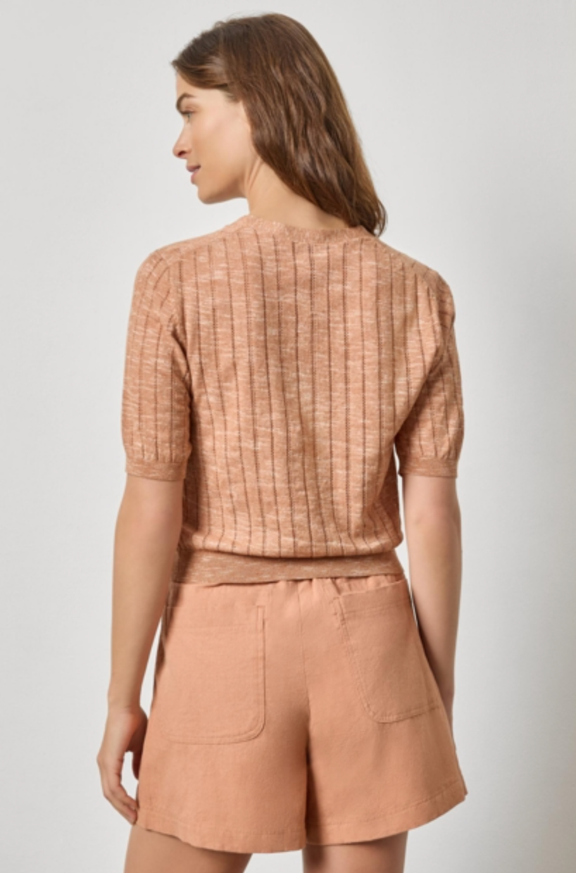 Open Stitch V-Neck Cardigan