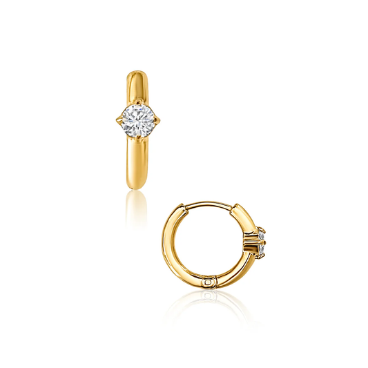 Yael Solitaire Huggie Earring