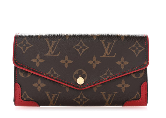 LV Sarah Wallet Monogram/Red