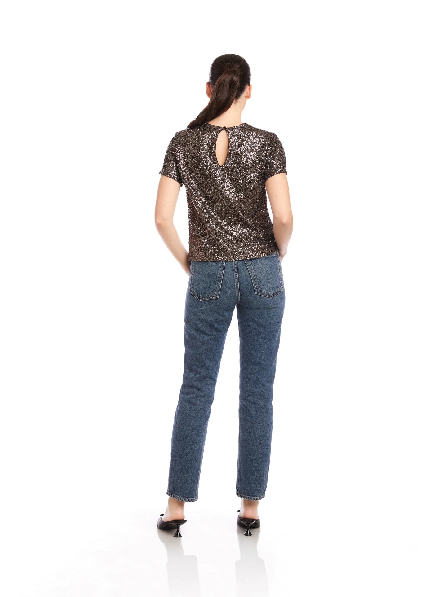 Stacey sequin top