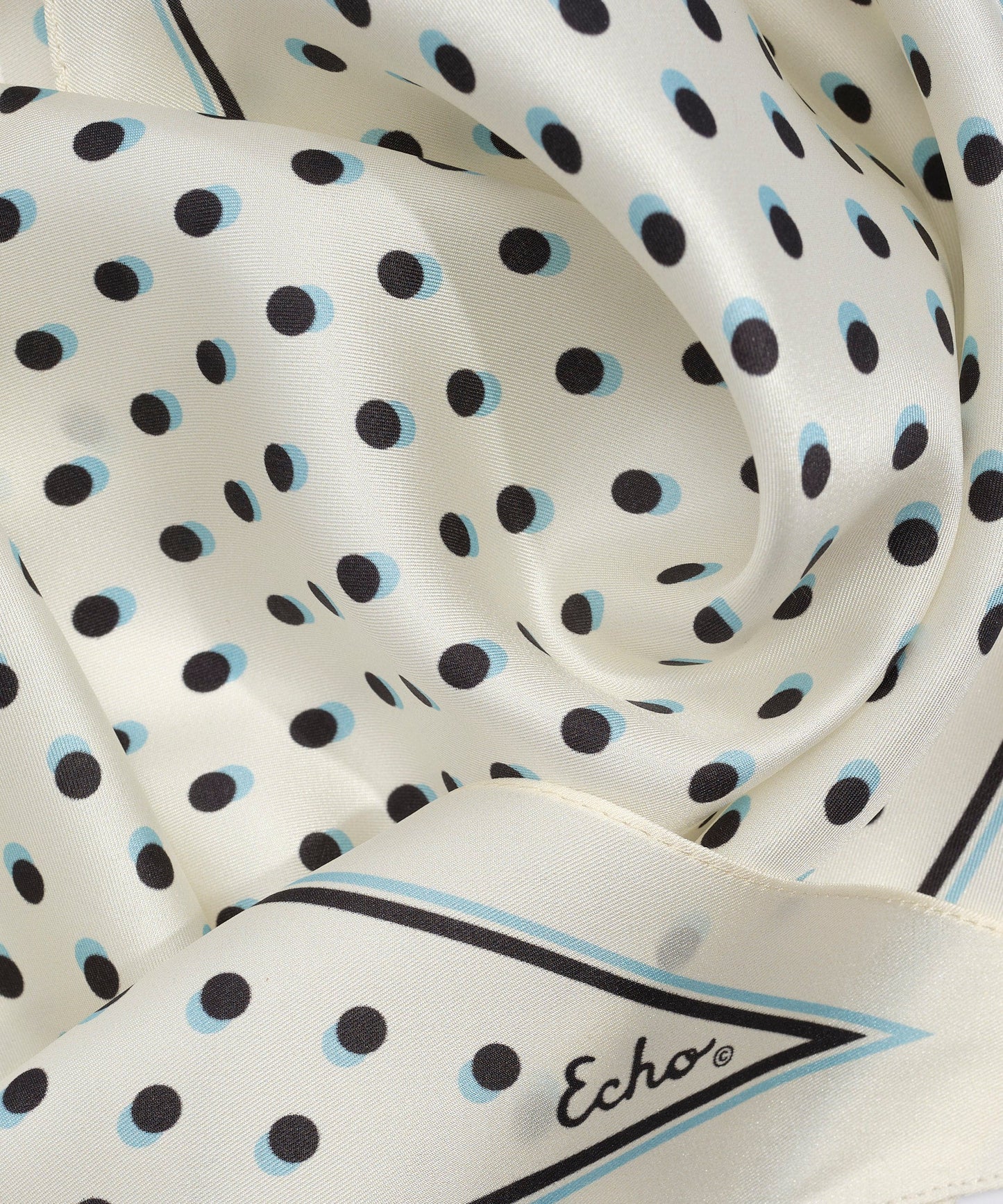 Dot Silk Diamond Scarf