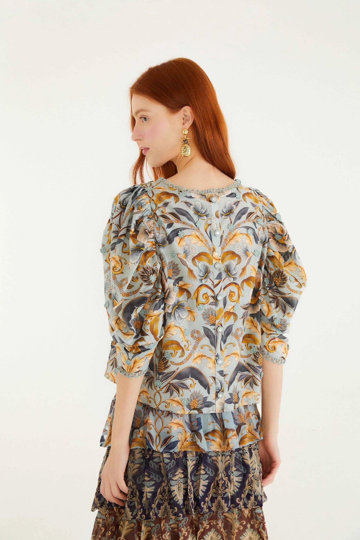 Snake Garden 3D Blouse