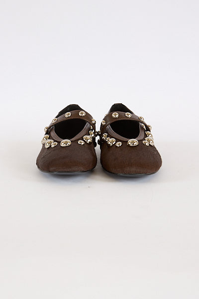 Pony Fur Flats